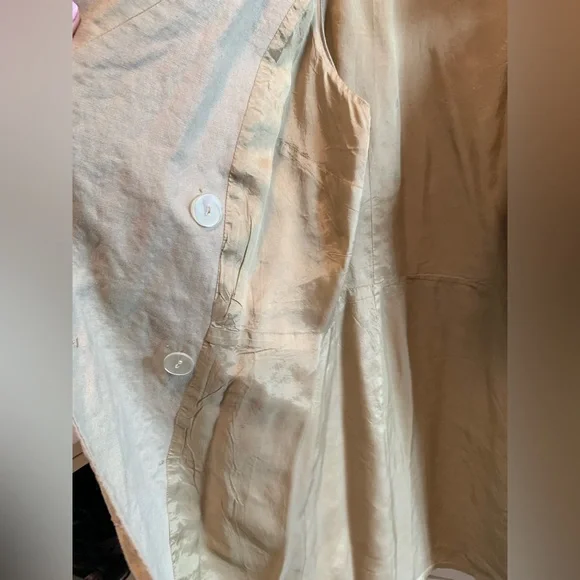 EUC 100% Linen tan dress - Picture 4 of 6